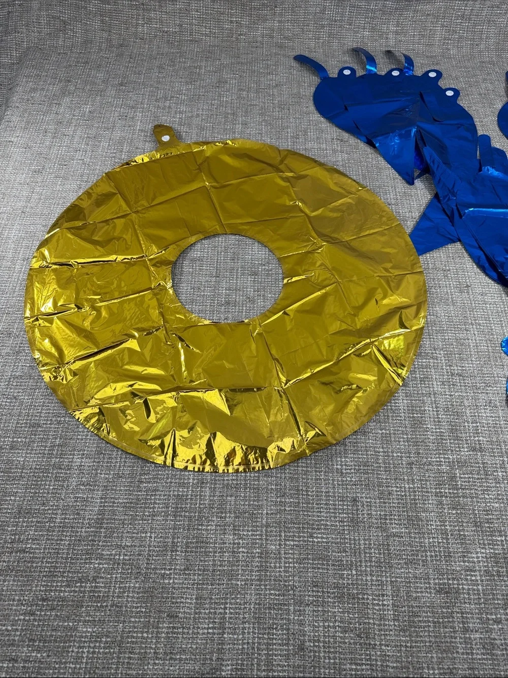 Blue Metallic Foil 5 birthday party decor sonic the hedgehog